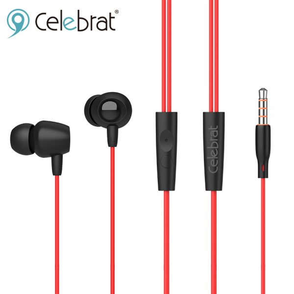 Celebrat FLY 1 In Ear Wired Headphones 3 5mm Stereo Bass Earphone In ear Headset Music 1