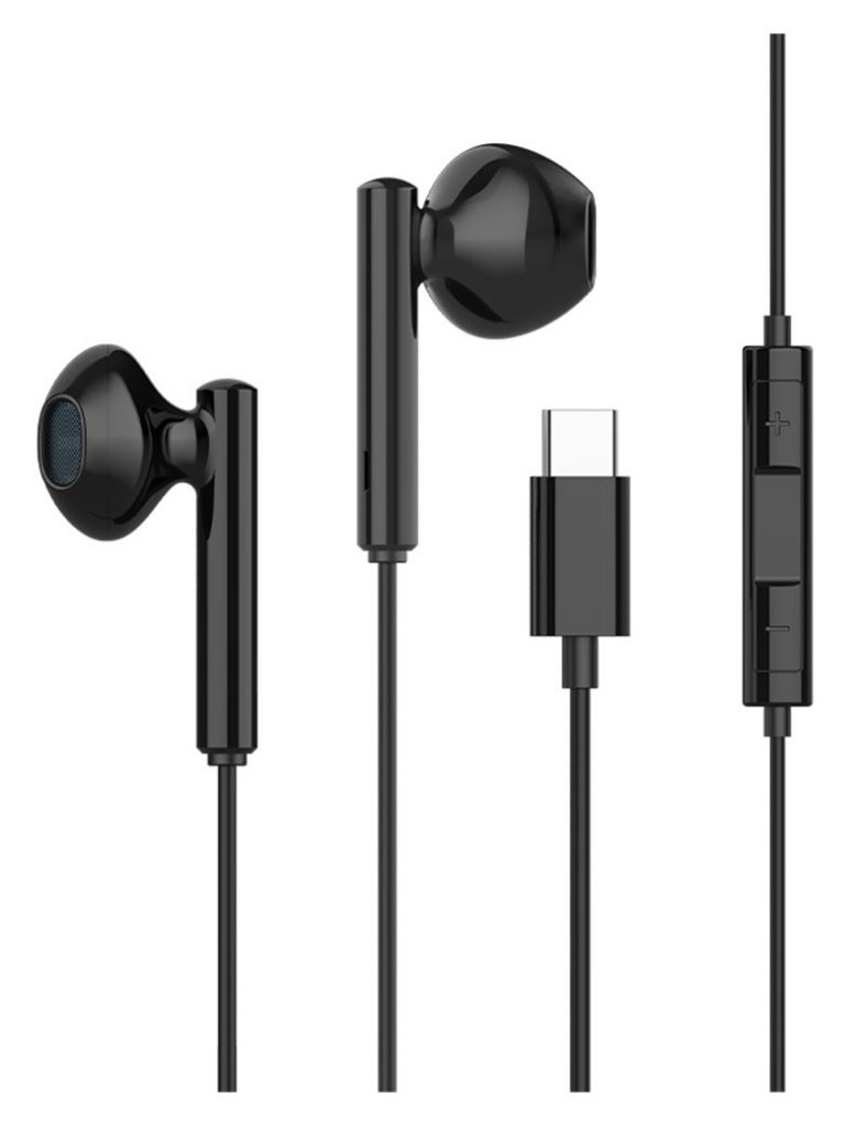 celebrat earphones with microphone g16 type c 12m black