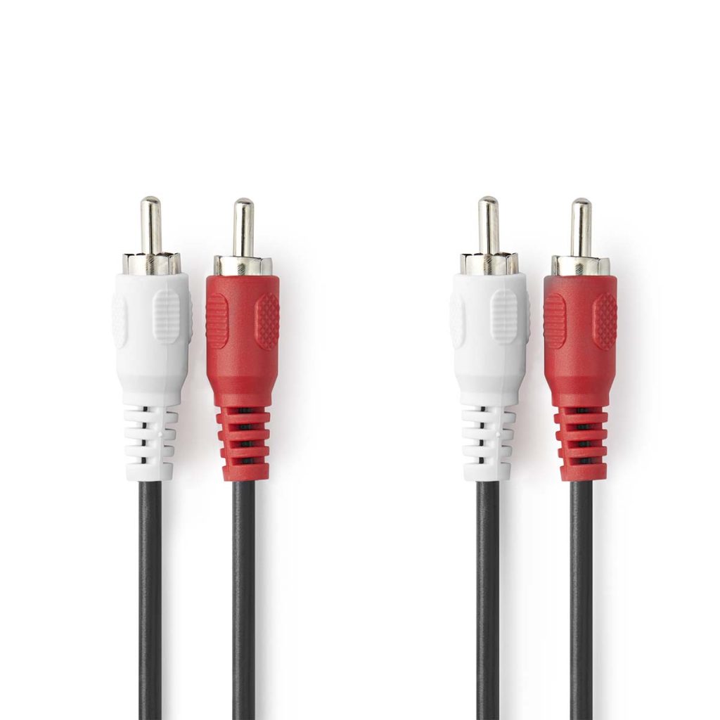 NEDIS CAGP24200BK20 2x RCA 2x RCA kabel 2m